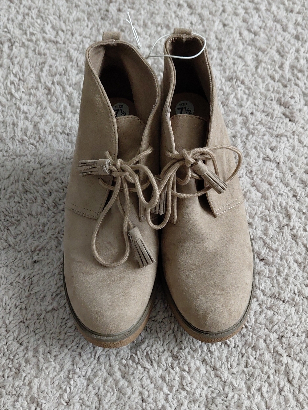 Dr. Scholl's Wedge Lace-Up Suede Ankle Boots